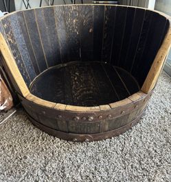 Doggie Wine Barrel Bed