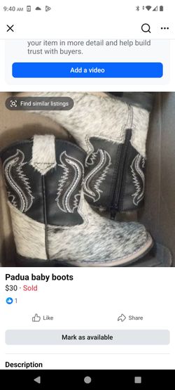 Padua authentic baby boots