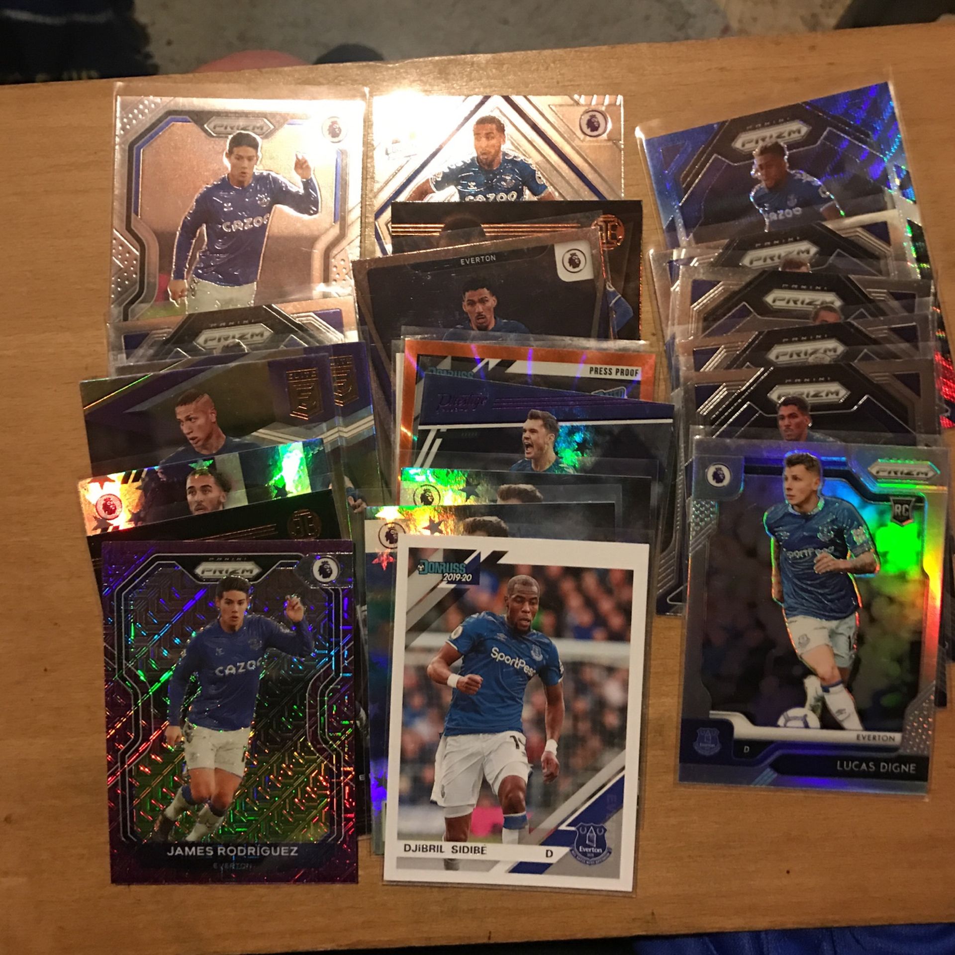 EVERTON 22 CARD TEAM LOT 