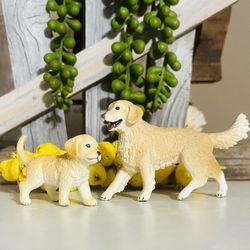 RETIRED Schleich Golden Retriever Set