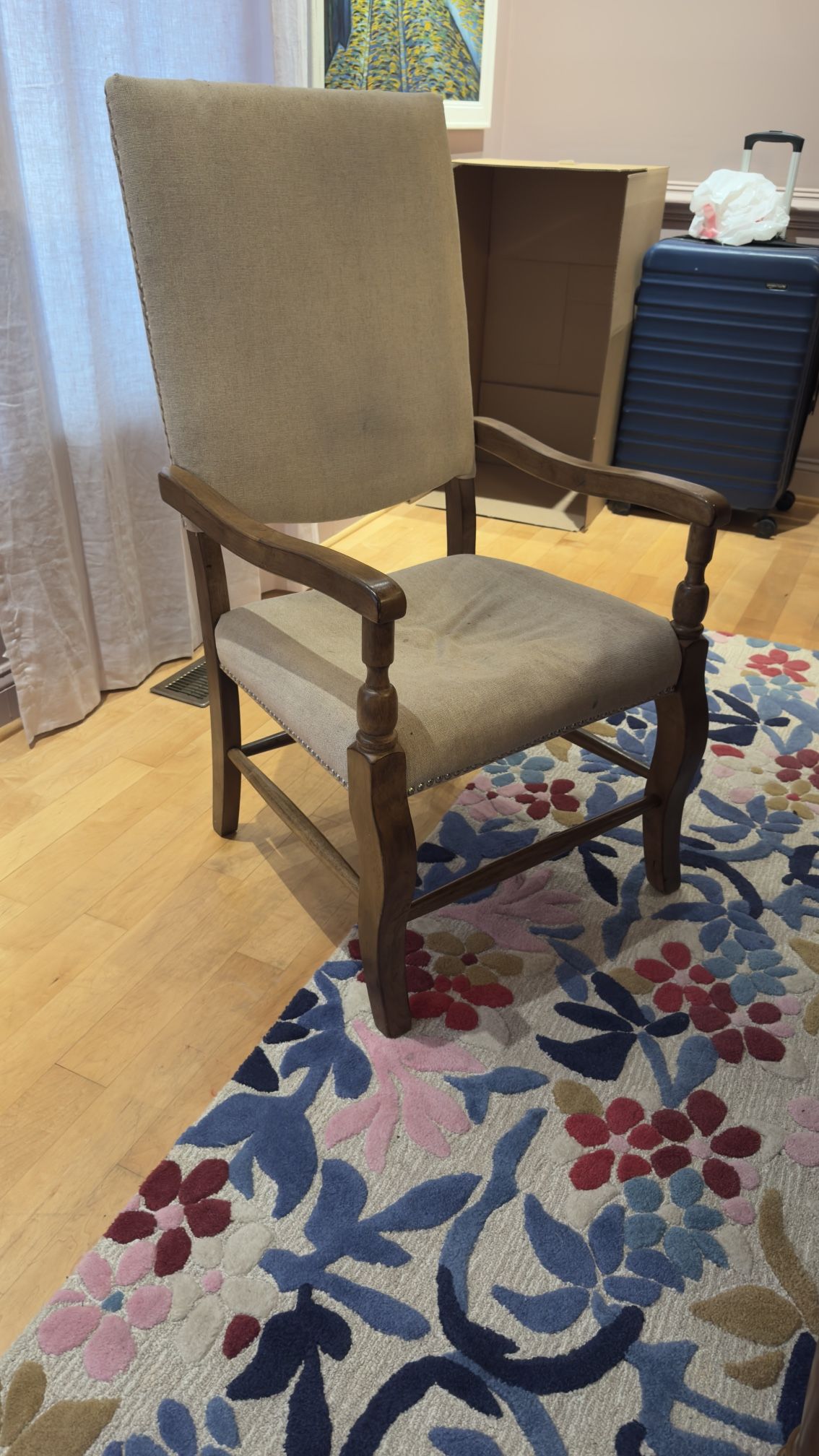 Elegant Arhaus Dining Chairs - Set of 8 (6 Side Chairs + 2 Armchairs)