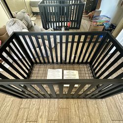 Childcraft Convertible Crib And Dresser Black