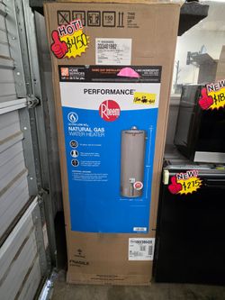 🔥 RHEEM 50 GAL. NATURAL GAS WATER HEATER – BRAND NEW 🔥