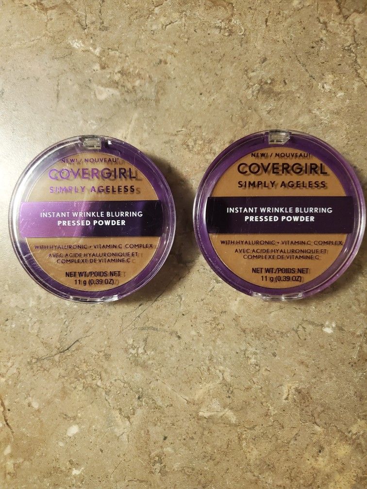 Covergirl Simply Ageless Instant Wrinkle Blurring Pressed Powder Soft Sable NIB