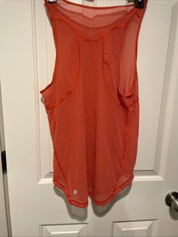 lululemon athletica Pink Mesh Racerback Tank