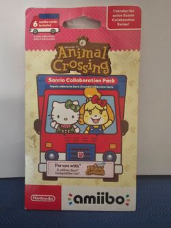 Animal Crossing Sanrio Collaboration Pack, a Nintendo amiibo product containing six cards.