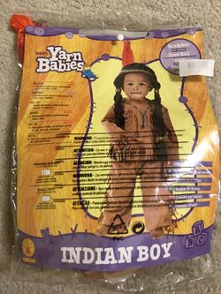 Indian Boy Toddler 2T-4T Halloween custom