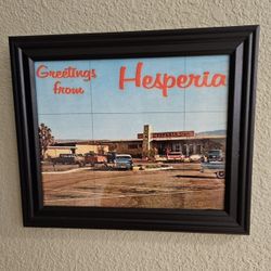 Now Only $12.  Old Hesperia Postcard.   Check Out The Cars Out Front!  New, Never Used. 