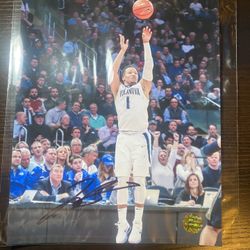 Jalen Brunson autograph 8 x 10 with COA