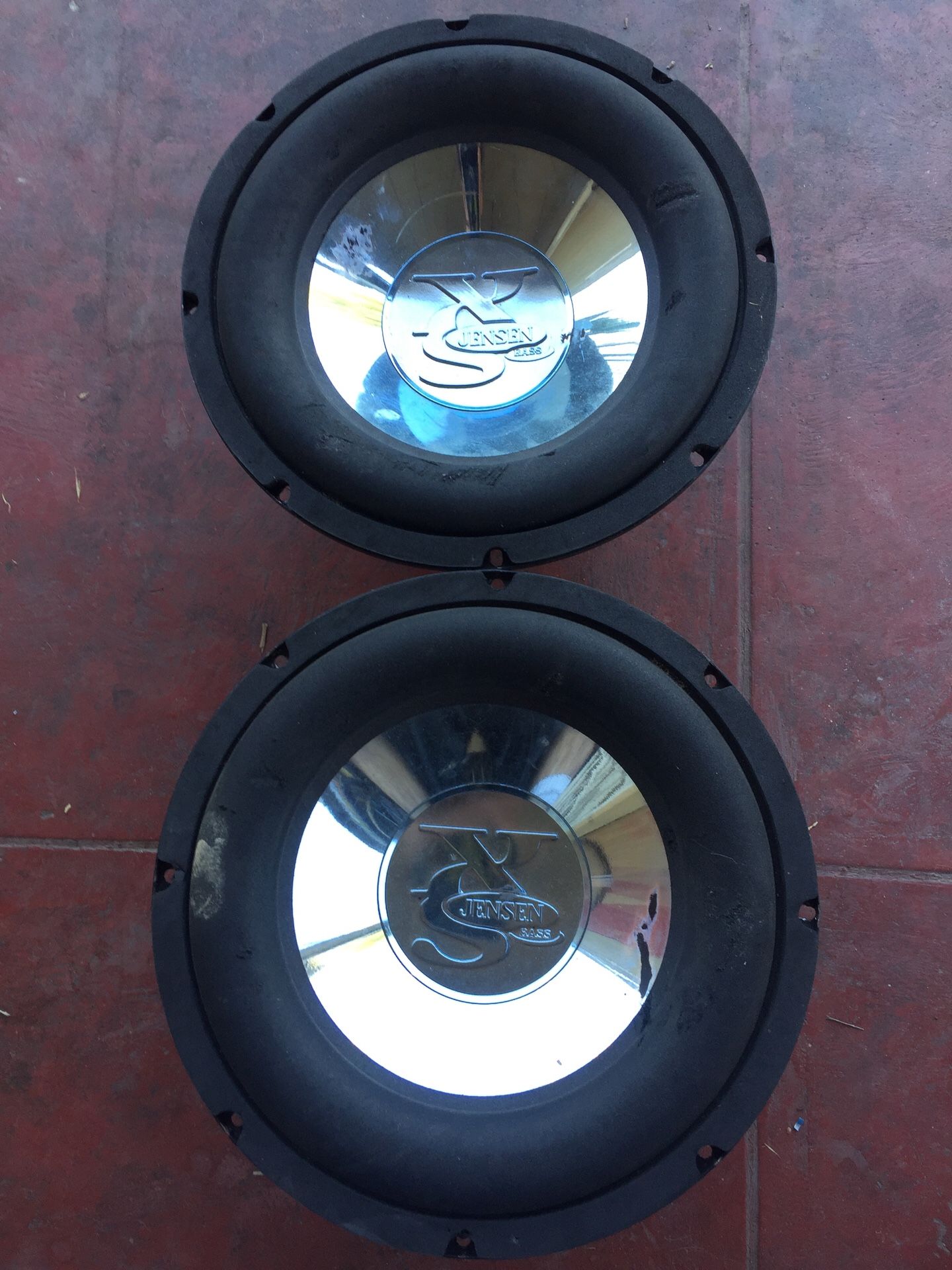 Pair of JENSEN XS1212 subwoofers