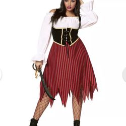Women’s Pirate Costume 1X (18-20) Brand New! 