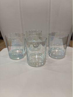 Set of 4 Iridescent Drinking Glasses