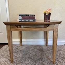 MCM  Vintage black walnut and red oak coffee or side table
