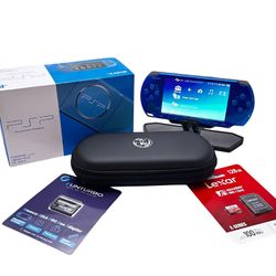 Sony PSP-3000 Vibrant Blue - Gaming Bundle (Excellent Condition)