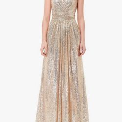 GOLD sequin dress 