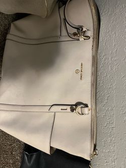 Michael Kors White Leather Handbag