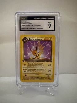 Dark Jolteon 1st Edition CGC 9 – Team Rocket Pokémon