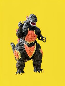 Godzilla Burning Fire Godzilla Figure KO GASHAPON Kaiju 3”