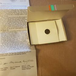 1984 Los Angeles Olympics Early Ticket Order Medallion Gift In Box