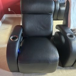 Movie Theatre Chairs….set of 3