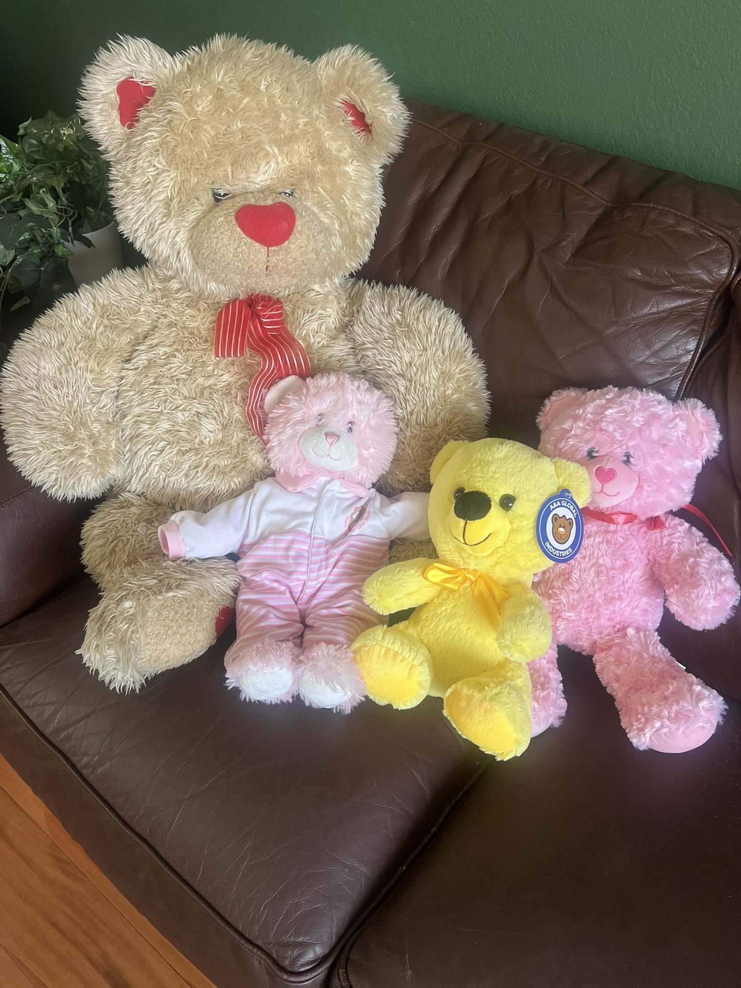 Set of 4 Teddy Bears