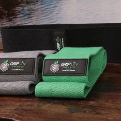 PREMIUM GRIP Life Hip Booty Bands Fabric Resistance Bands for Gym Home Workout (Set of 3)