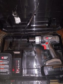 Porter Cable 1/2 Drill 2xbatt charger in case