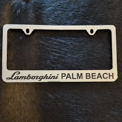 Lamborghini License Plate Tag