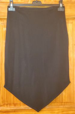 VOL. 1 design skirt black asymmetrical stretch size L made in USA