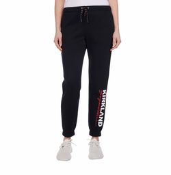 Kirkland Signature Women’s Logo Joggers Size XL Black