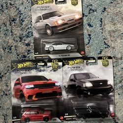 Hot Wheels Premium Power Trip Lot Mustang Jeep F-150