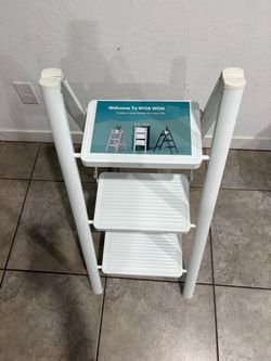 3-Tier Folding Step Ladder Shelf