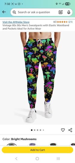 Sweatpants Mushroom Neon