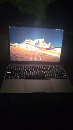 MacBook retina display 12 in 8 GB ram 250 GB hard drive with charger