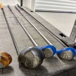 5 Random Old Vintage Golf Clubs