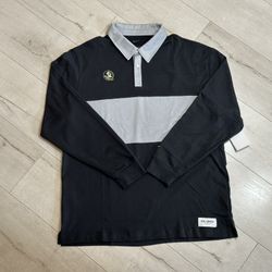 Nike Florida State Seminoles FSU Long Sleeve Polo Gray DO4706-045 Size L