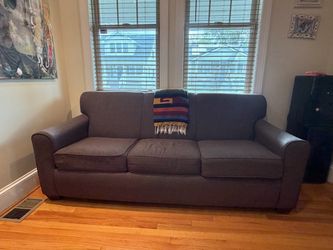 Gray Fabric 3-Seat Sofa