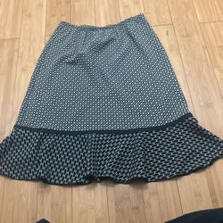 Vintage Classic Black And White Skirt