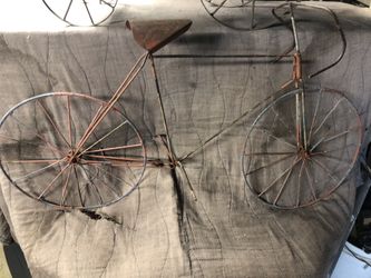 Mid Century Metal Bike Wall Art