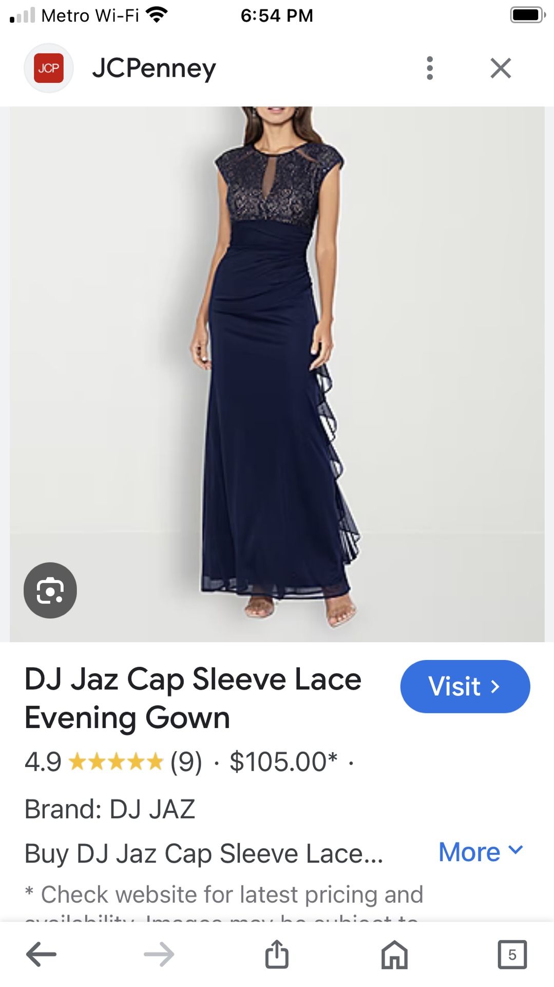 DJ JAZZ CAP SLEEVE LACE EVENING DRESSES NEW WITH TAG SIZE 16 REGULAR