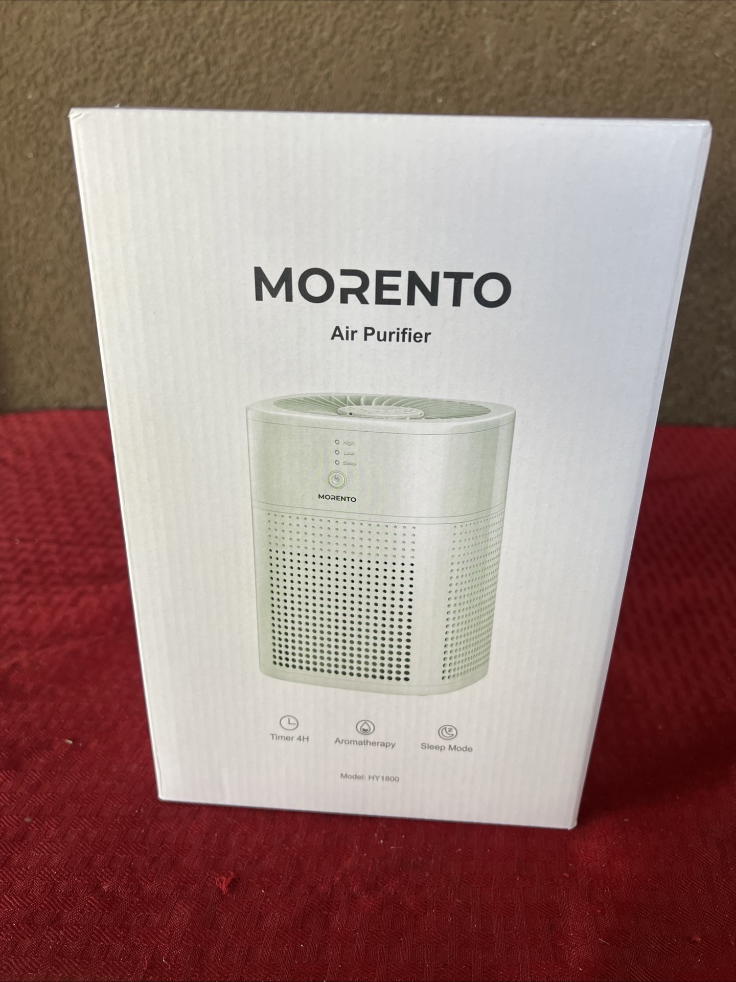 Air Purifiers for Bedroom, MORENTO Room Purifier HEPA Filter Smoke, Allergies,