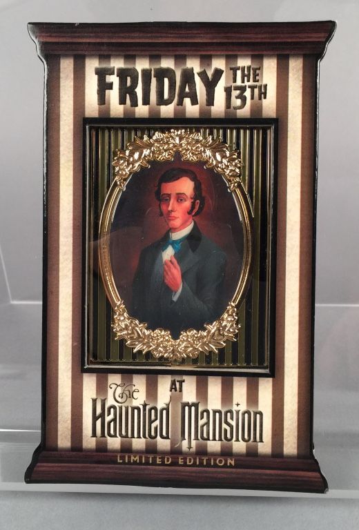 Lot 153: Haunted Mansion Friday the 13th Jumbo Pin -