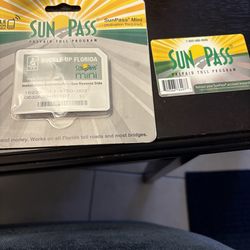 Fl sun pass mini transponder & $25 prepaid card