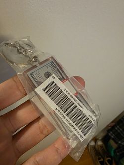 Supreme mini money keychain