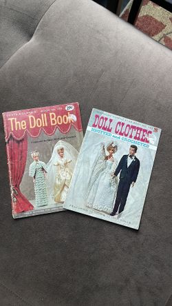 Vintage Barbie Doll Knit Crochet Sew Clothing Books 11 12 inch
