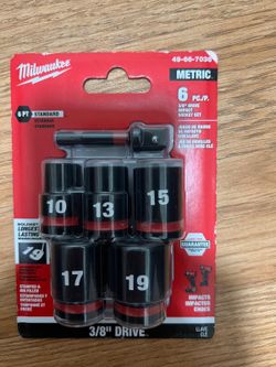 Milwaukee socket set 3/8