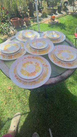 A set of plates for 6 people