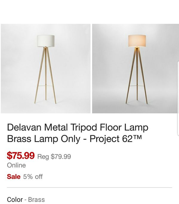 Delavan Metal Tripod Floor Lamp Project 62tm Design Ideas