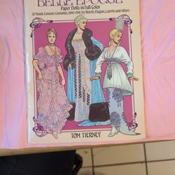 Vintage Belle Epoque Paper Doll Costume Book