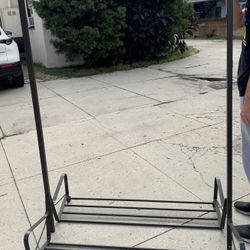 Steel Brown Metal Clothes Rack
